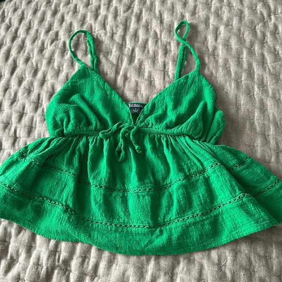 wild fable Tops - Wild Fable Green Babydoll Tank